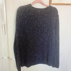 Men's Black Speckled Sweater